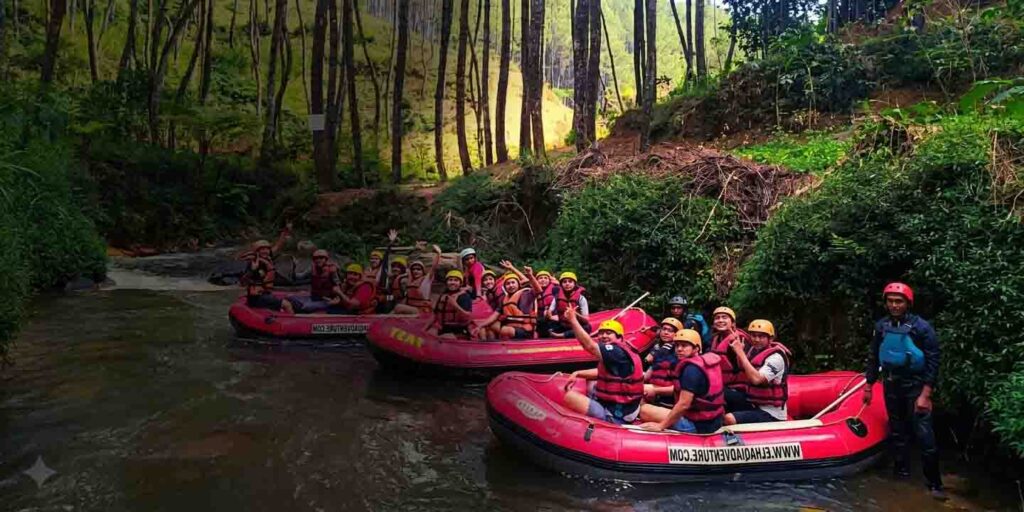 rafting pangalengan seru